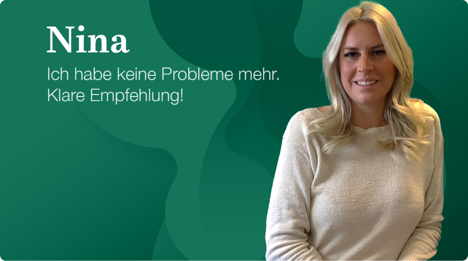 Nina hat seit ihrer Behandlung in der Physiotherapie- und Osteopathiepraxis keine Schmerzen mehr.
